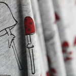 Maille Jersey Champignons Corail - Ribes y Casals