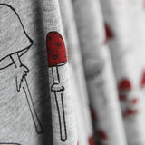 Maille Jersey Champignons Corail - Ribes y Casals