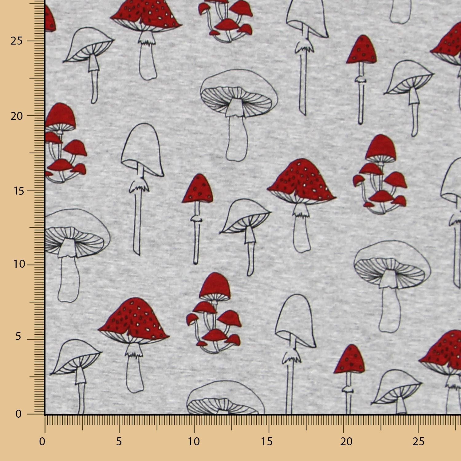 Maille Jersey Champignons Corail - Ribes y Casals