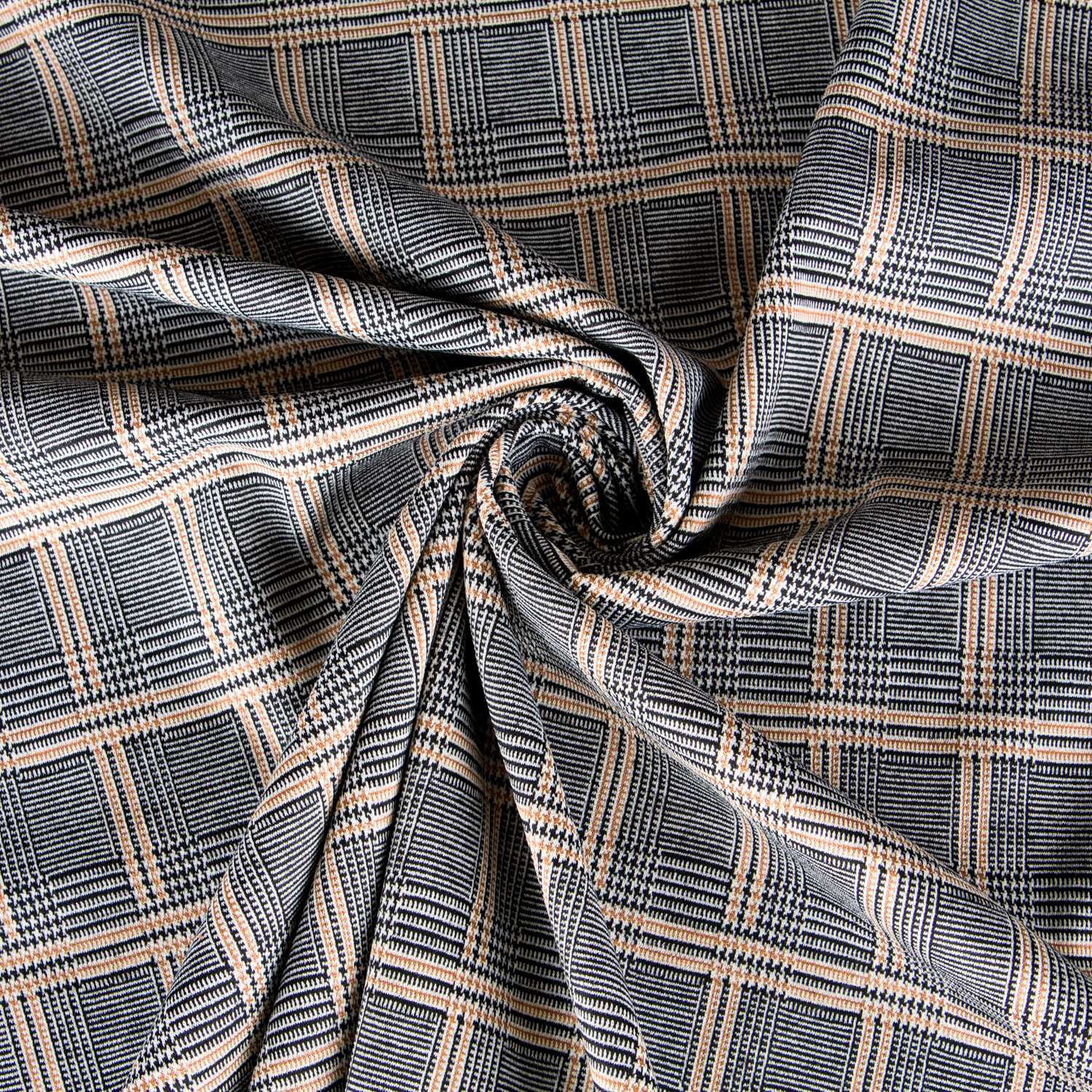 Tricot  Carreaux Écossais Camel - Ribes y Casals