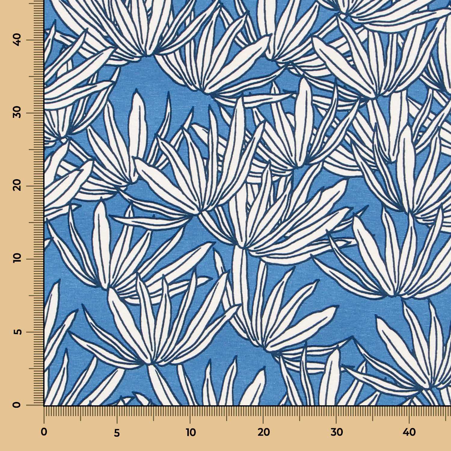 Maille T-Shirt Tropicale Bleu - Ribes y Casals