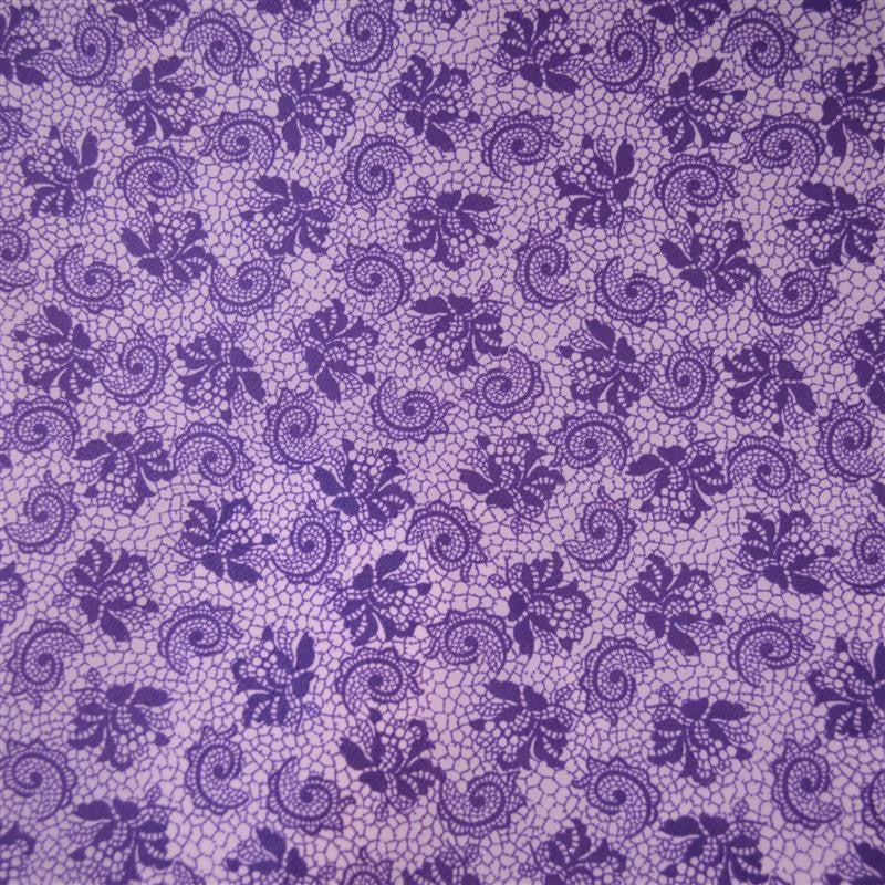 Tricot Fin Lycra Fleur Lilas - Ribes y Casals