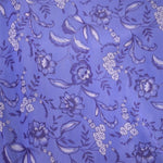 Lycra Maille Fine Fleurs Bleues - Ribes y Casals