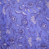 Lycra Maille Fine Fleurs Bleues - Ribes y Casals