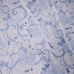 Tricot Fin Lycra Branches Bleus - Ribes y Casals