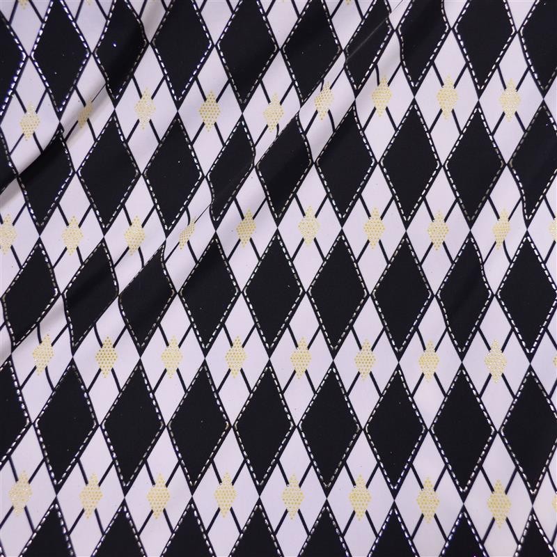 Tricot Fin Lycra Losanges Lurex - Ribes y Casals