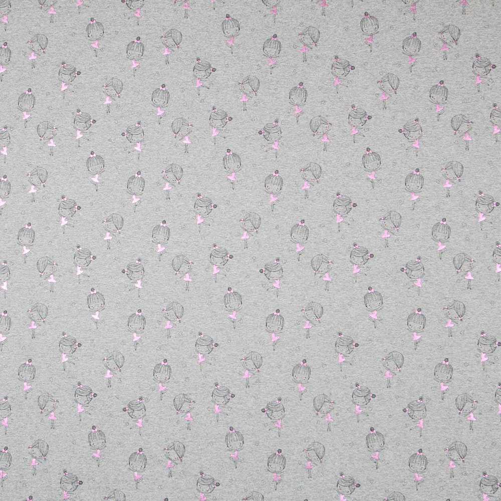 Jersey de Coton Paillettes Ballet Rose - Ribes y Casals