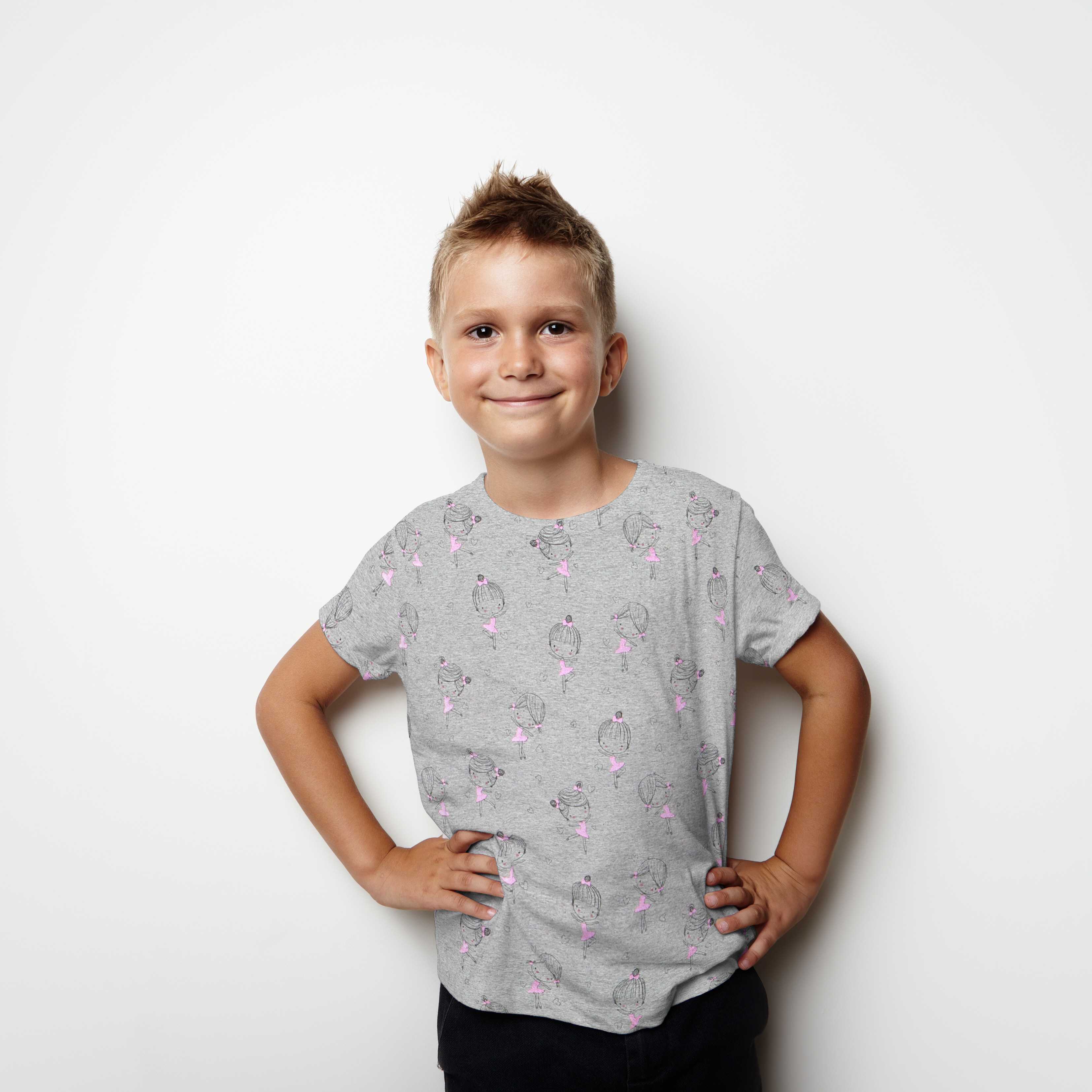 Jersey de Coton Paillettes Ballet Rose - Ribes y Casals