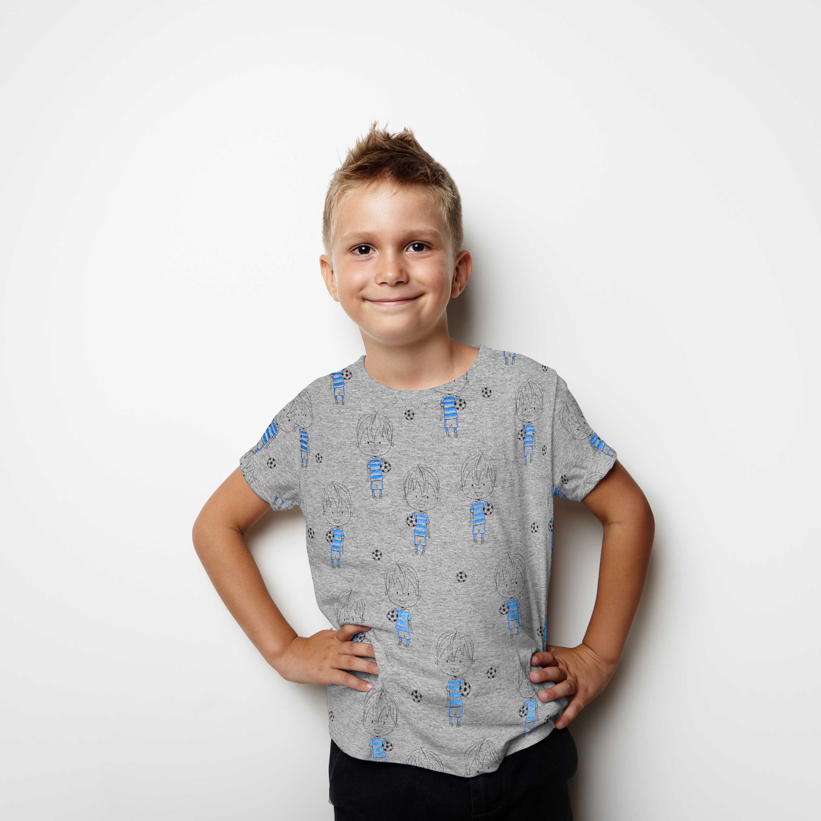 Jersey de Coton Paillettes Player Bleu - Ribes y Casals