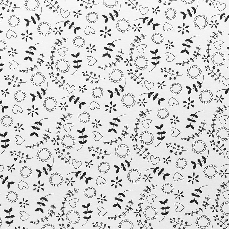 Maille Enfant Petites Fleurs Blanc - Ribes y Casals