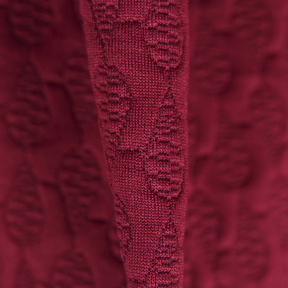 Tricot Jacquard Chaîne Bordeaux - Ribes y Casals