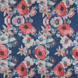 Maille Jersey Fleurs Bleu - Ribes y Casals