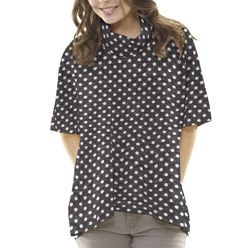 Maille Jersey Pois Noir - Ribes y Casals