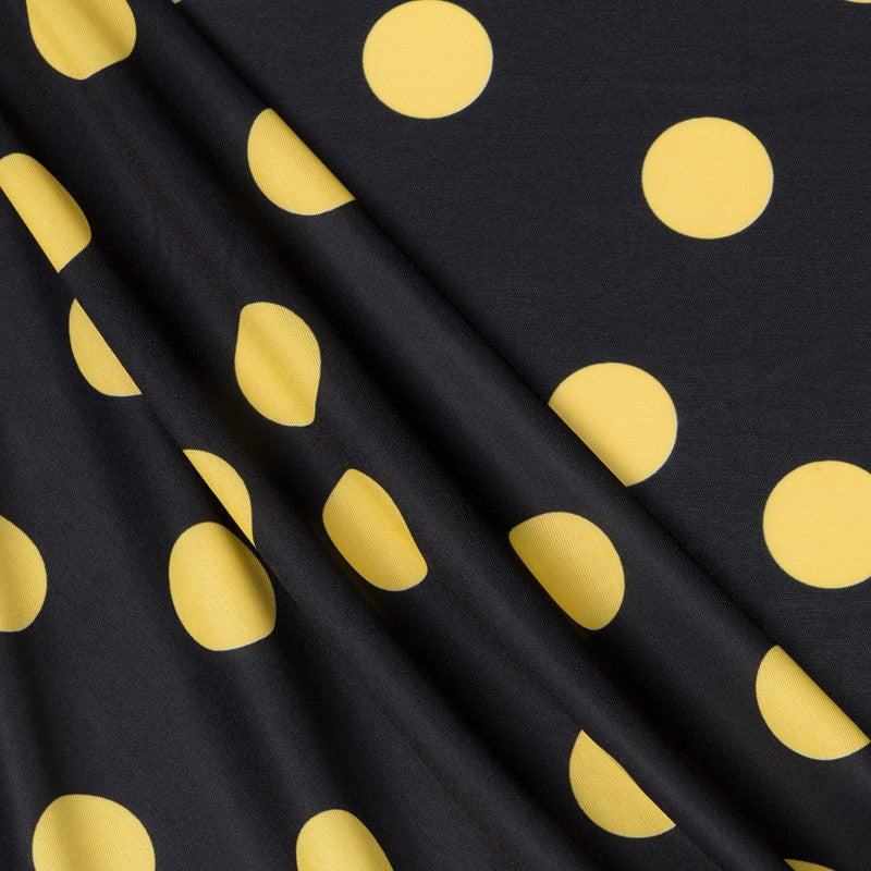 Maille Polyester Flamenco Jaune 33mm Noir - Ribes y Casals