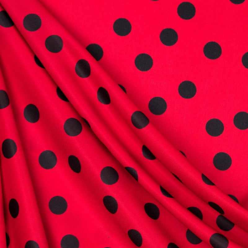 Maille Polyester Flamenco Noir 18mm Rouge - Ribes y Casals