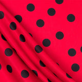 Maille Polyester Flamenco Noir 33mm Rouge - Ribes y Casals