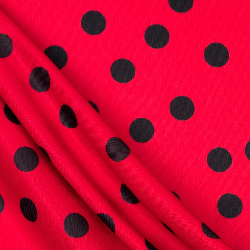 Maille Polyester Flamenco Noir 33mm Rouge - Ribes y Casals
