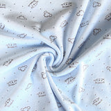 Minky Élastique Chats Bleu - Ribes y Casals