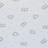 Minky Élastique Chats Bleu - Ribes y Casals