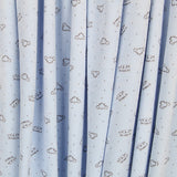 Minky Élastique Chats Bleu - Ribes y Casals