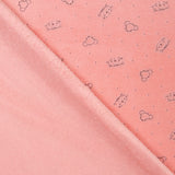 Minky Élastique Chats Corail - Ribes y Casals