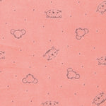 Minky Élastique Chats Corail - Ribes y Casals