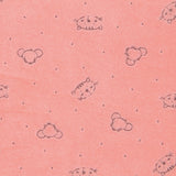 Minky Élastique Chats Corail - Ribes y Casals