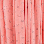 Minky Élastique Chats Corail - Ribes y Casals