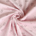 Minky Élastique Chats Rose - Ribes y Casals