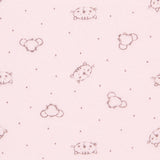 Minky Élastique Chats Rose - Ribes y Casals