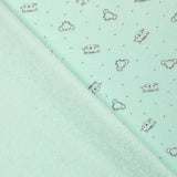 Minky Élastique Chats Vert - Ribes y Casals