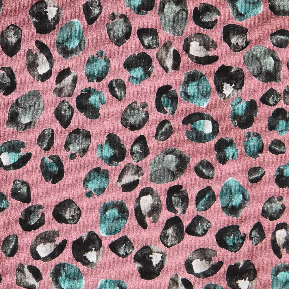 Maille Viscose Léopard Rose - Ribes y Casals