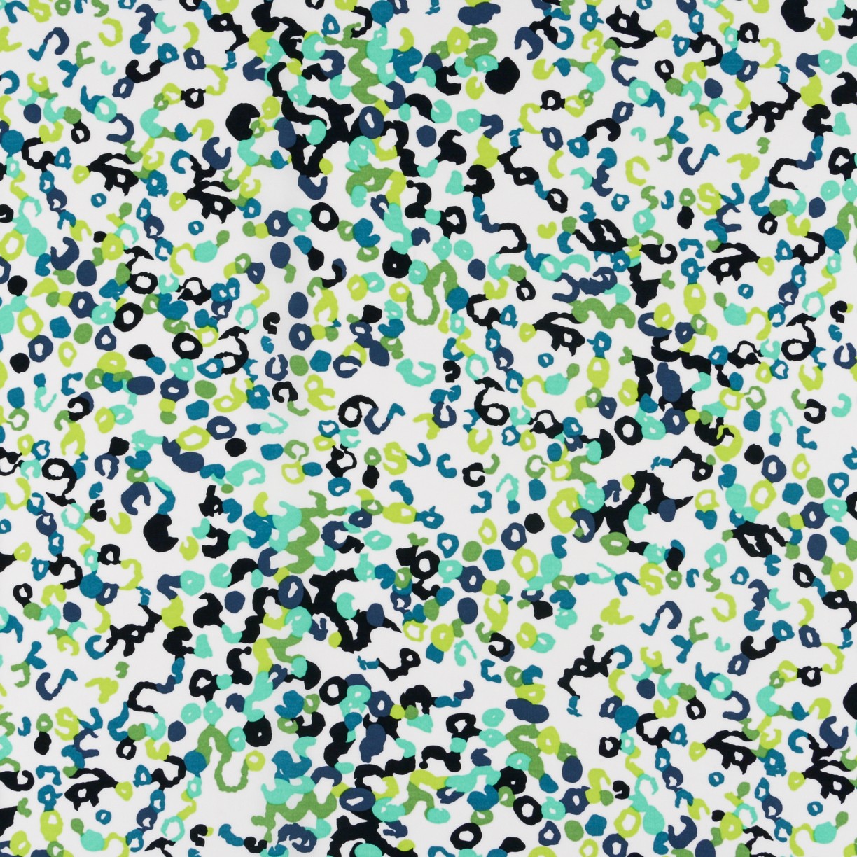 Maille Viscose Marguerites Vert - Ribes y Casals