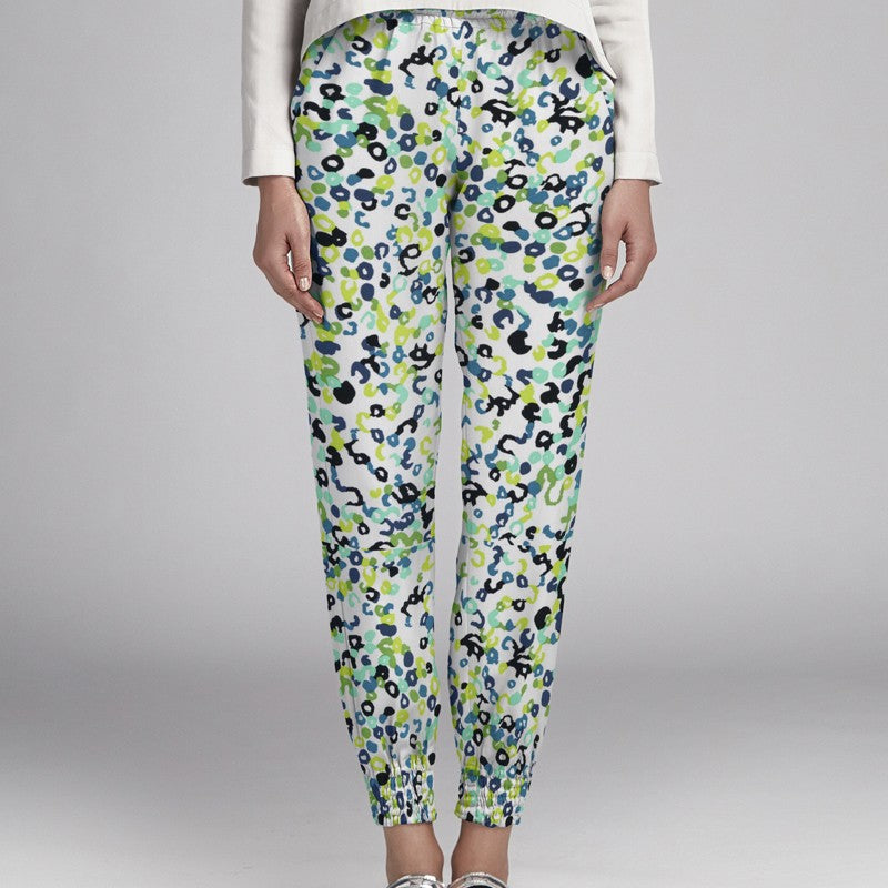 Maille Viscose Marguerites Vert - Ribes y Casals