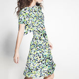 Maille Viscose Marguerites Vert - Ribes y Casals