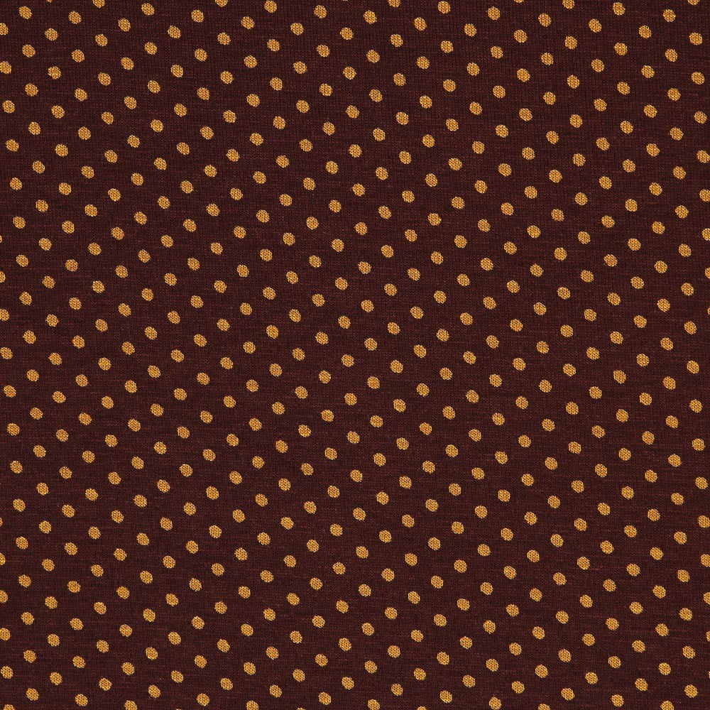 Jersey Viscose Pois Oranges - Ribes y Casals