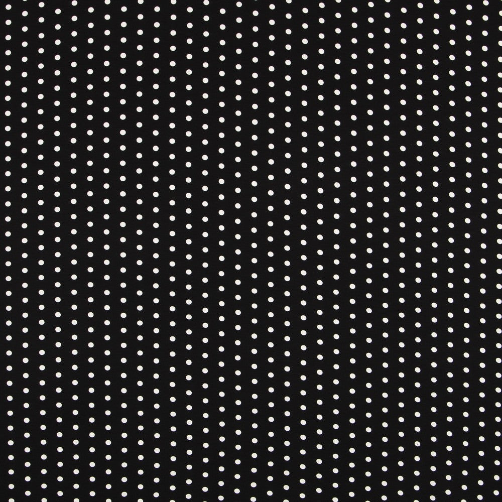 Maille Viscose Pois Noir - Ribes y Casals