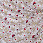 Maille Viscose Marguerites Beige - Ribes y Casals