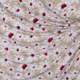 Maille Viscose Marguerites Beige - Ribes y Casals