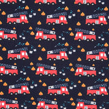 Punto Algodón Bomberos Azul Noche - Ribes y Casals