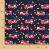 Punto Algodón Bomberos Azul Noche - Ribes y Casals