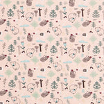 Maille Coton Forêt Nordique Rose - Ribes y Casals