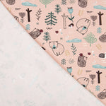 Maille Coton Forêt Nordique Rose - Ribes y Casals