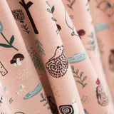 Maille Coton Forêt Nordique Rose - Ribes y Casals