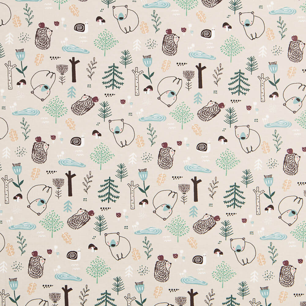 Maille Coton Forêt Nordique Vison - Ribes y Casals