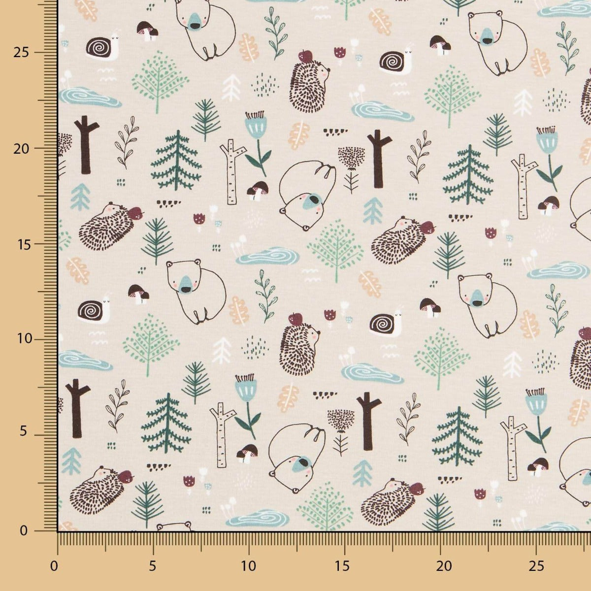 Maille Coton Forêt Nordique Vison - Ribes y Casals