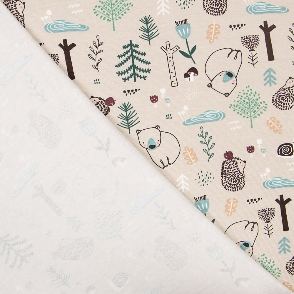 Maille Coton Forêt Nordique Vison - Ribes y Casals