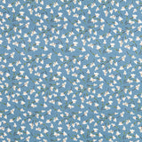 Punto Algodón Claveles Azul - Ribes y Casals