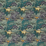 Maille Coton Dinosaures Vert - Ribes y Casals