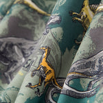 Maille Coton Dinosaures Vert - Ribes y Casals